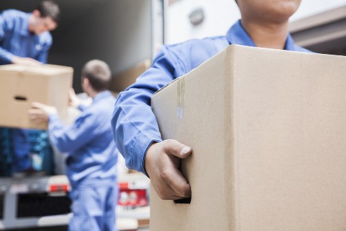 Office removals team planning a business move in Ealing