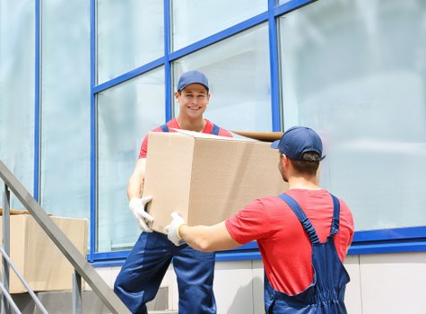 Secure Man With Van Ealing payment area with trusted checkout protection