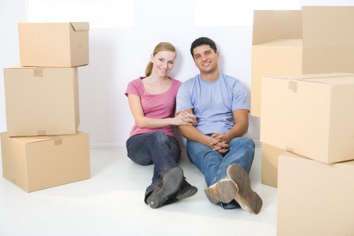 Packing and furniture handling during a local house move