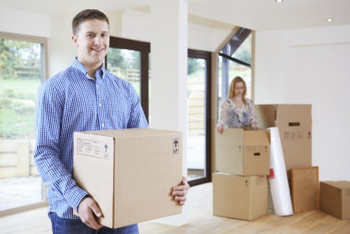 Ealing van and man helping with house move loading and unloading