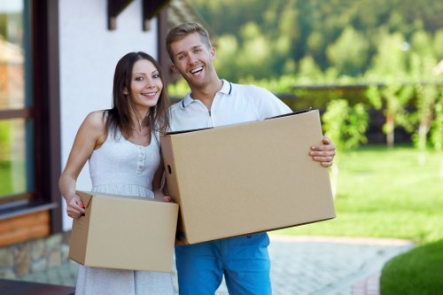 Local movers handling a workplace relocation near Ealing Broadway