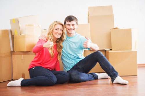 Professional moving team handling a home move in Ealing