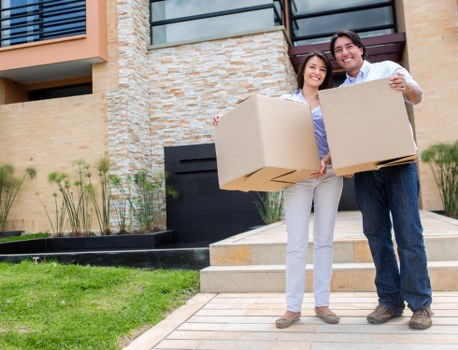 Moving van prepared for a residential relocation in Ealing